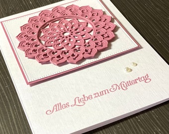 Mandala card for mother, mother-in-law or grandma