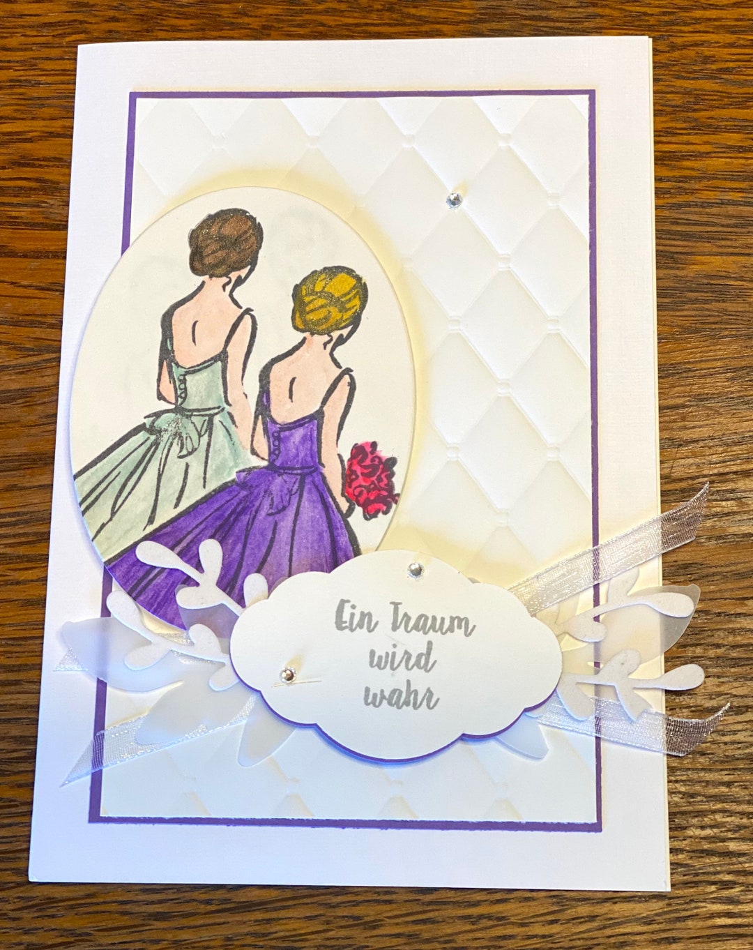 Hochzeitskarte für Zwei Frauen Trauung Hochzeit Geldgeschenk