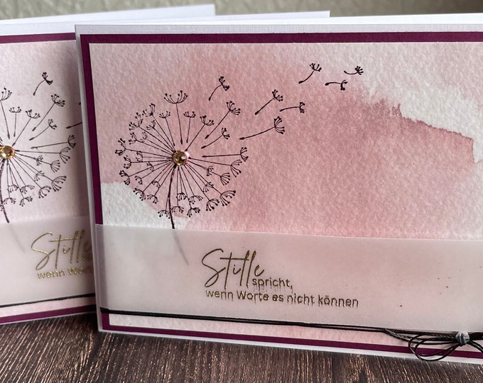 Es ist nie der richtige Zeitpunkt... Trauerkarte Beileidskarte Kondolenzkarte Etsy.de