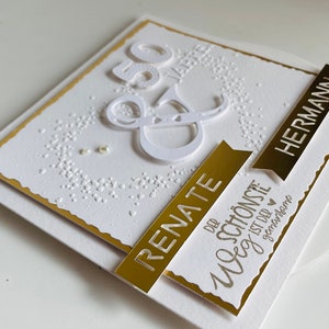 Personalized wedding card monetary gift for the special wedding anniversary, e.g. silver wedding anniversary, golden wedding anniversary, etc. etc. image 9