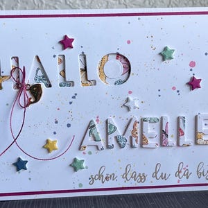 Tarjeta de nombre para nacimiento