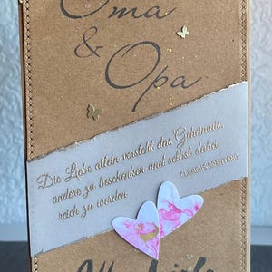 Solo el amor entiende el secreto…Tarjeta de boda personalizable (regalo en efectivo) para bodas de plata o de oro