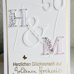Mit Initialen zum besonderen Hochzeitstag