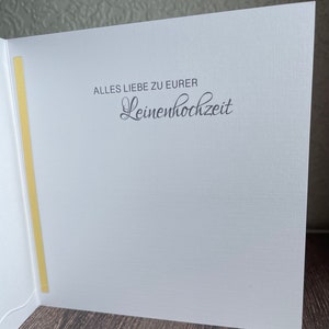 Personalized wedding card monetary gift for the special wedding anniversary, e.g. silver wedding anniversary, golden wedding anniversary, etc. etc. image 5