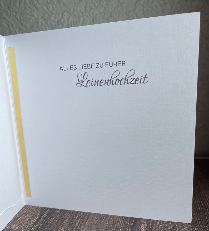 Personalized wedding card monetary gift for the special wedding anniversary, e.g. silver wedding anniversary, golden wedding anniversary, etc. etc. image 5