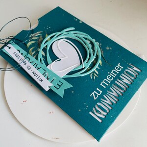 Einladung Gratulation Danke zu Kommunion, Konfirmation, Firmung, Jugendweihe