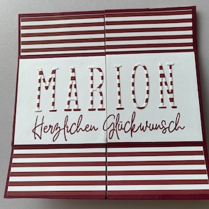 Zauberkarte zum Geburtstag, Endloskarte, unisex, mit Vornamen, Zahl und Farbwunsch personalisierbar