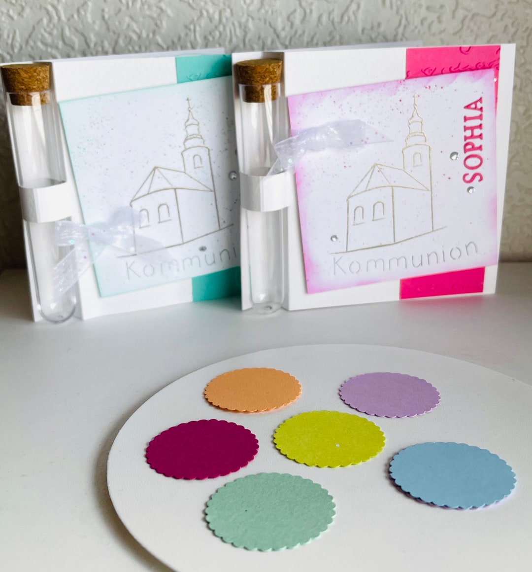 Name Card for Communion, Test Tube Map - Etsy UK