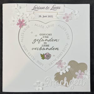Biglietto di nozze "cercato e trovato..." Regalo in denaro Personalizzabile