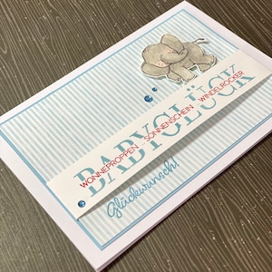 Congratulations on the birth, birth card, cash card, grandchild