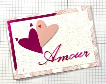 Carte de mariage, Saint-Valentin HeartFelt Love Card Carte de cœur Argent Chèques-cadeaux Billets