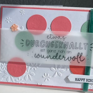Geburtstagskarte "etwas durchgeknallt..." unisex personalisierbar