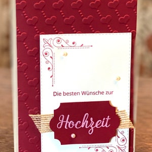 Hochzeitskarte Trauung Hochzeit Geldgeschenk die besten Wünsche