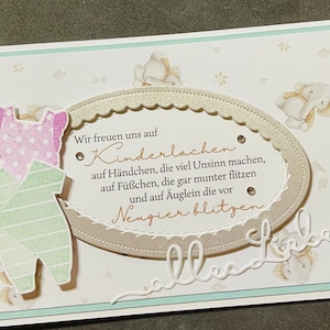 Babyparty, zur Verkündung/Gratulation bei Schwangerschaft, neuen Großeltern, Oma, Opa