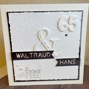 Personalized wedding card monetary gift for the special wedding anniversary, e.g. silver wedding anniversary, golden wedding anniversary, etc. etc. image 2