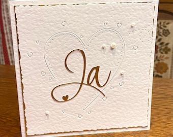 Carte de mariage « OUI » cérémonie de mariage, cadeau en argent de mariage