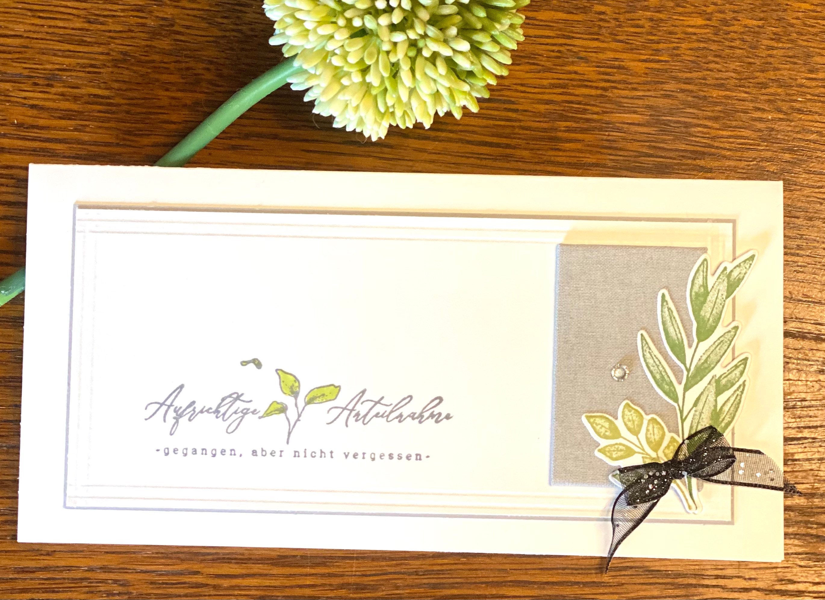 Condolence Card Condolence Card Mourning Card Money Card Etsy UK