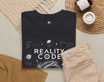 Reality Code galaxy swirl T-Shirt | Coding gifts | cosmic code graphic tee