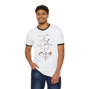 Euler's identity | Eulers Formula Math Diagram T-Shirt | Coding gifts | e{i\pi}+1=0 Ringer Tee