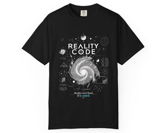 Reality Code galaxy diagram T-Shirt | sci-fi cosmos, coding theme