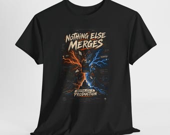 Git Merge Conflict T-Shirt | Coding gifts | Software Engineer Gift, Punk Rock Tech Streetwear |