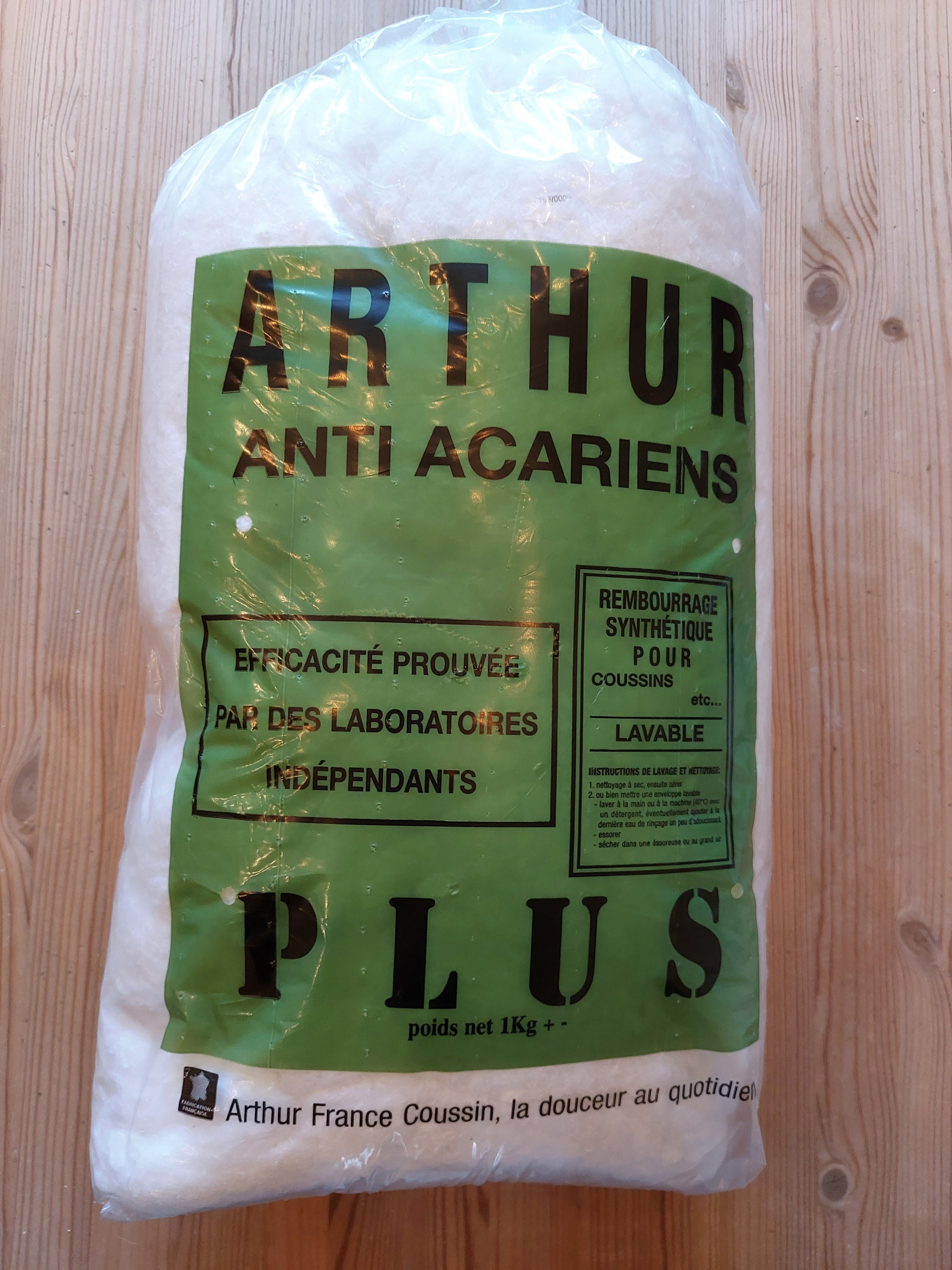 Arthur - ouate 1 kg - anti-acariens