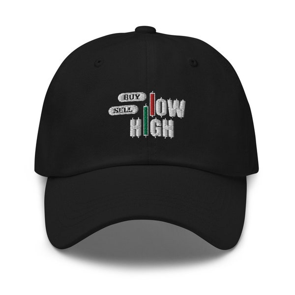 Acheter Low Sell High Forex Dad Hat, Forex Trader, Trader Hat, Forex, Devises, Chapeau Unisex, Chapeau de papa brodé