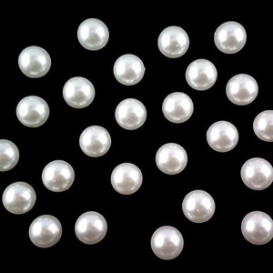 Halbperlen 12 mm weiß (lose Halbperlen)