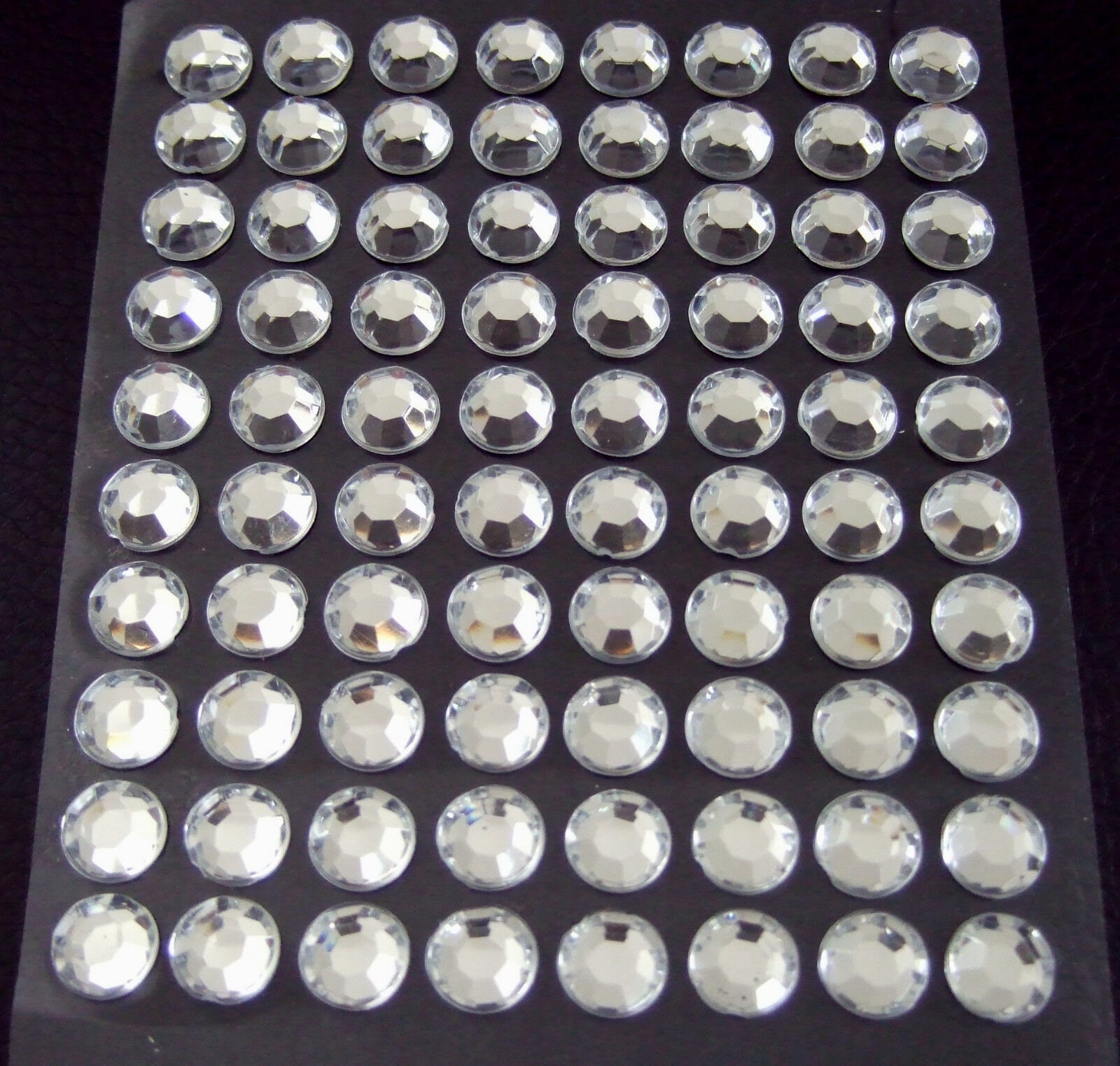 Selfadhesive Gemstones Around 8 Mm Silver Etsy