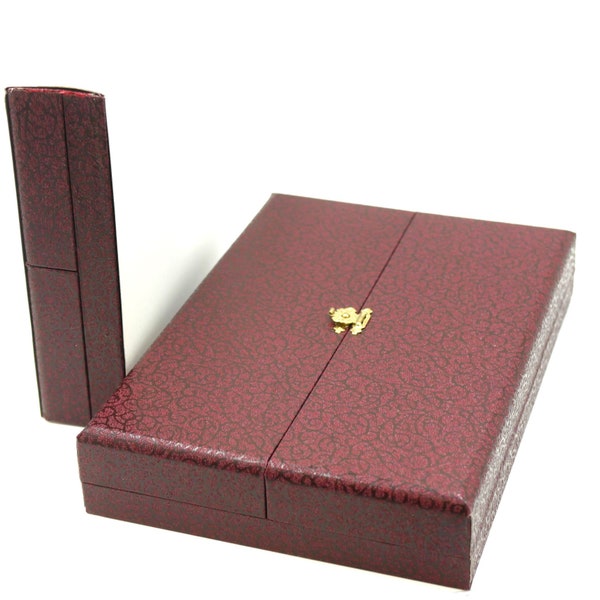 Besondere Universal Schmuck Geschenkbox.XL ,  verspielt , Antik style , Collierbox  mit Satin  & Inneneinlage