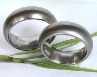 Titanium wedding rings pair price, matt strongly crowned