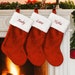 Christmas Red Stocking,Christmas Ornament,Cheap Gift for Christmas,Family Christmas Decoration,Personalized Gift 