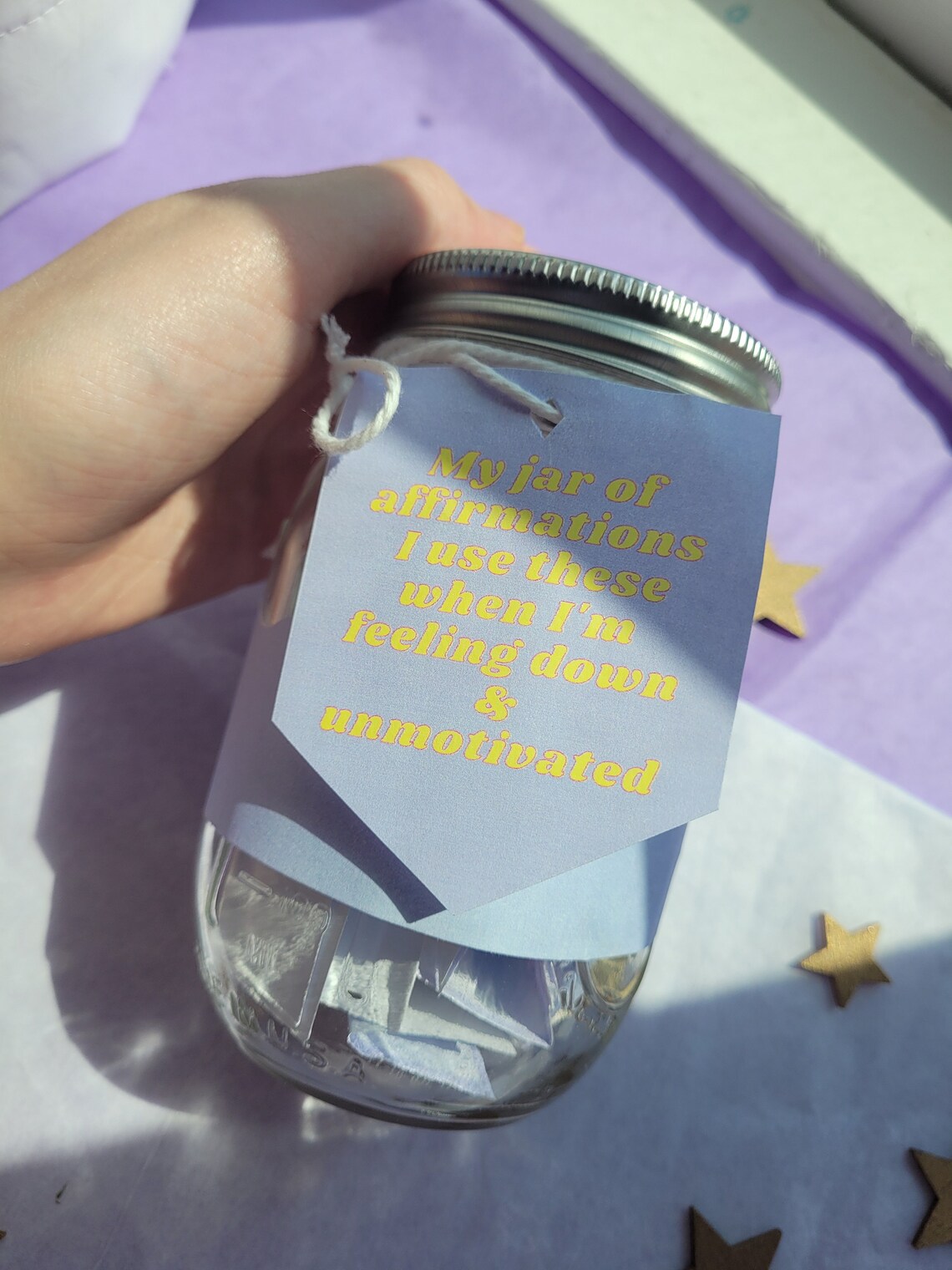 Affirmation Jar DIGITAL PRINT | Etsy