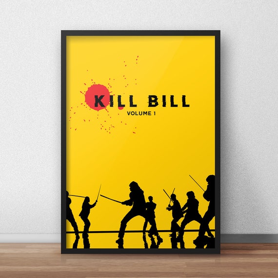 Tarantino Kill Bill Vol 1 Uma Thurman Movie Film Poster Print Picture A3 A4