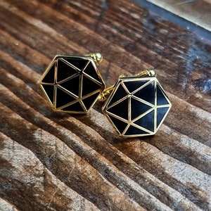 Premium D20 Cufflinks - Dungeons and Dragons Cufflinks - DnD Groom - Dunegon Master Gift