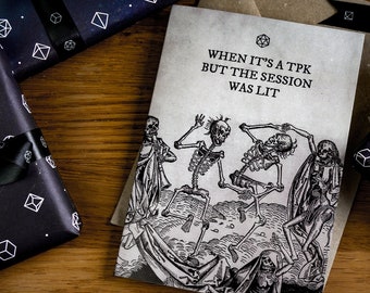 Funny D&D Greetings Card - Tabletop Gamers Birthday Card
