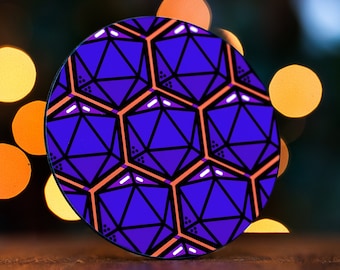 Sottobicchieri vivaci TTRPG: decorazione per la serata di gioco di D&D