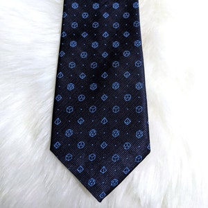 The Original Stylish Polyhedral Dice Necktie - Dice Tie - D&D Dungeon Master's Gift - DnD Accessory