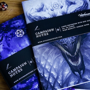 TTRPG Notebook - Campaign Journal - Dungeon Master Notebook - Dragon Notebook - Fantasy Journal