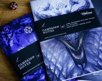 TTRPG Campaign Journal: D&D Notebook, A5, 120GSM