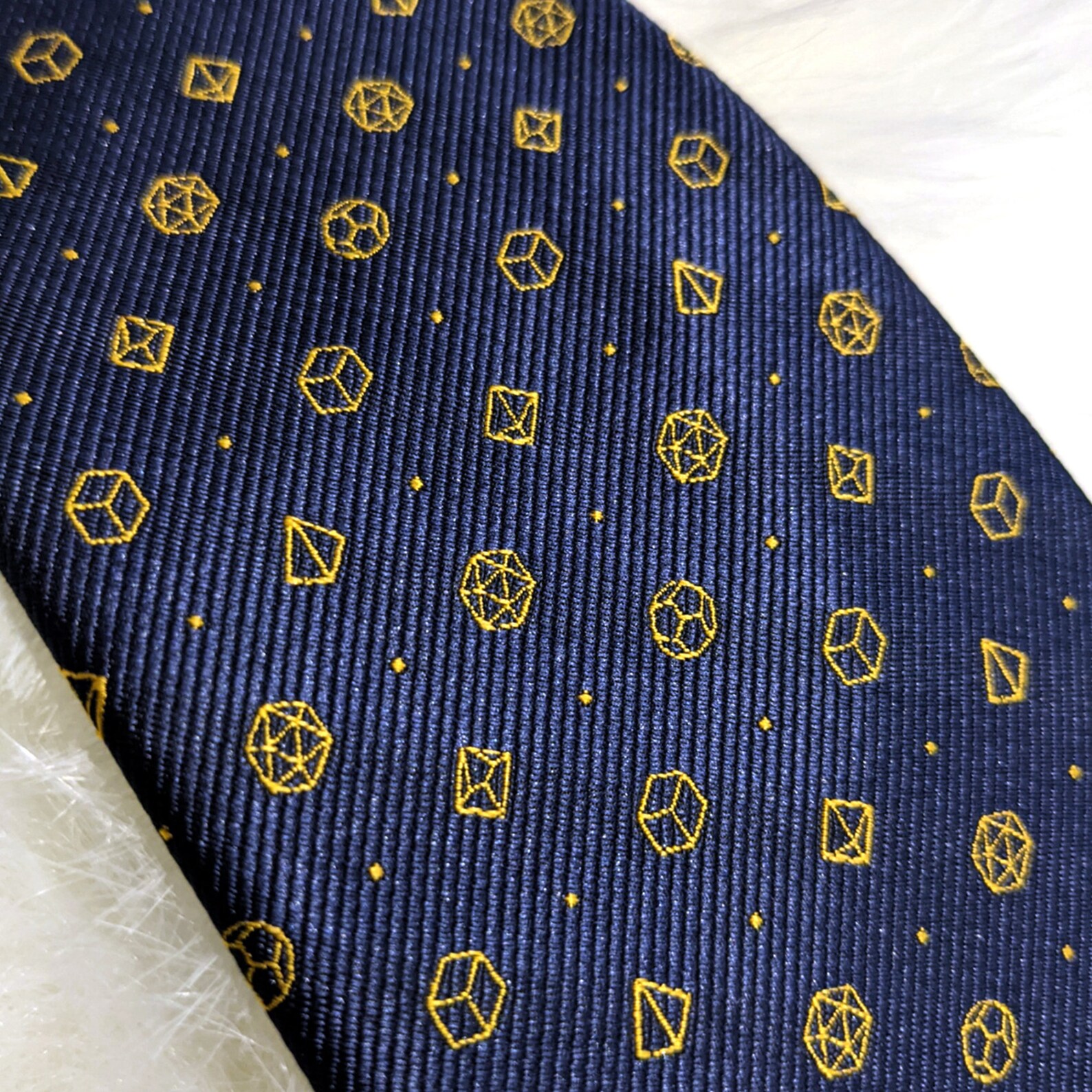 Stylish Polyhedral Dice Necktie Dice Tie D&D Dungeon Etsy