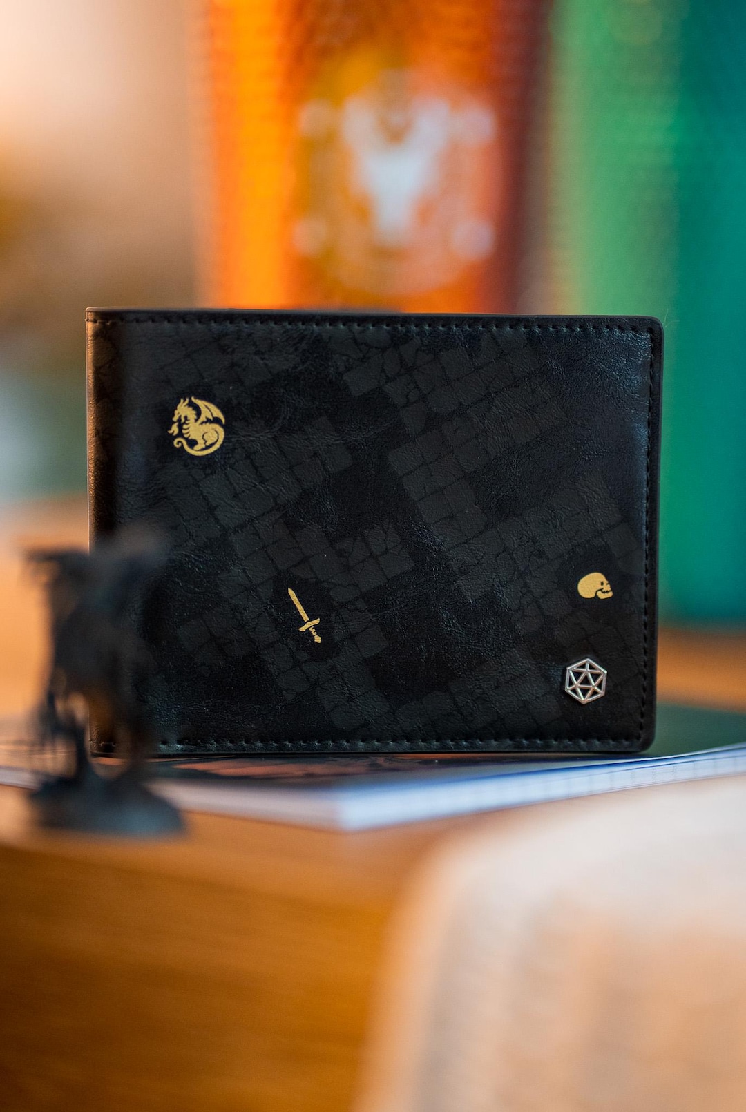 Vegan Leather TTRPG Wallet: Dungeon Crawler Collection - Personalized ...
