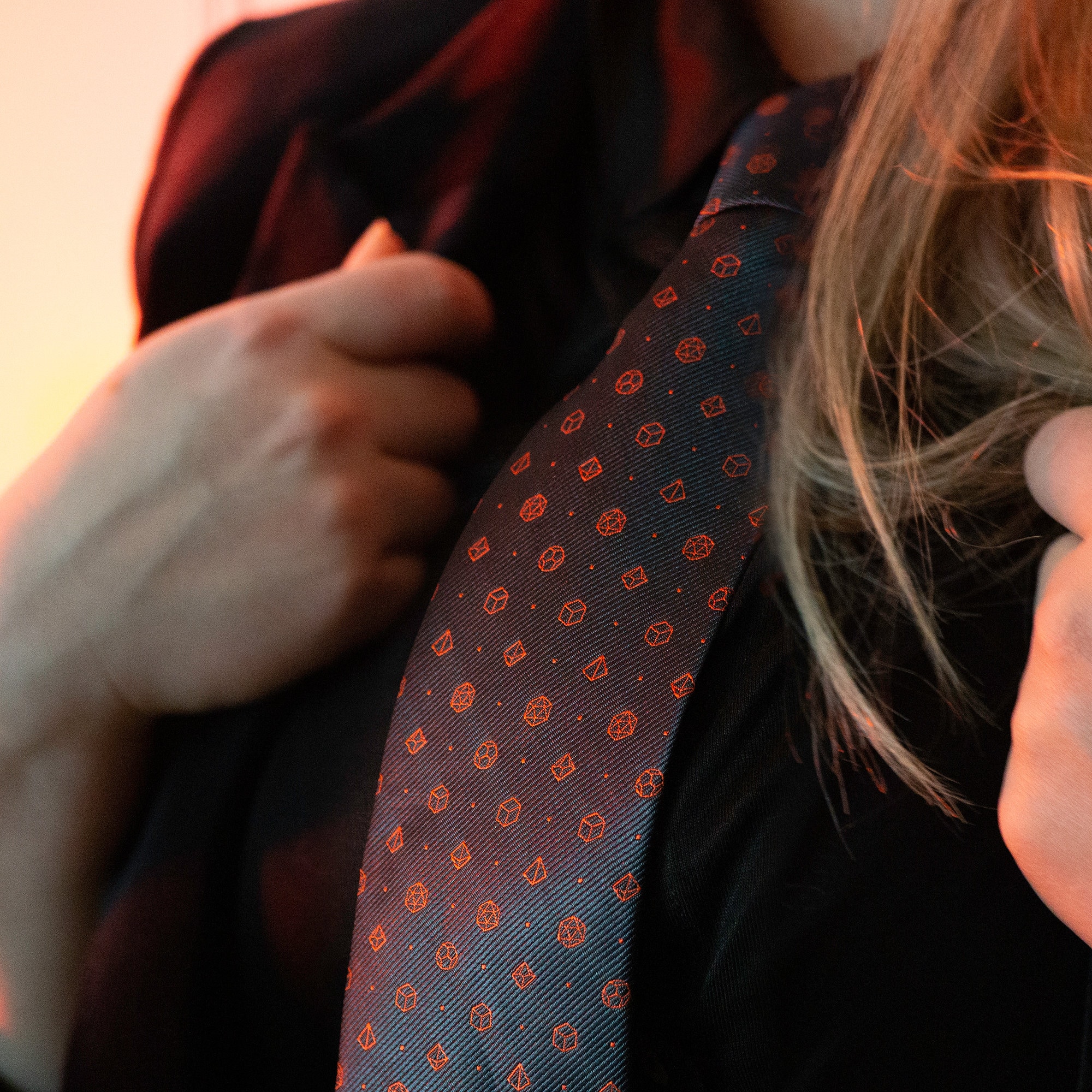 Stylish Polyhedral Dice Necktie Dice Tie D&D Dungeon Etsy