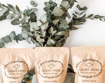 Epsom-badzout met geitenmelk