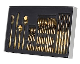 Gold 24 Piece Cutlery Canteen in a Box