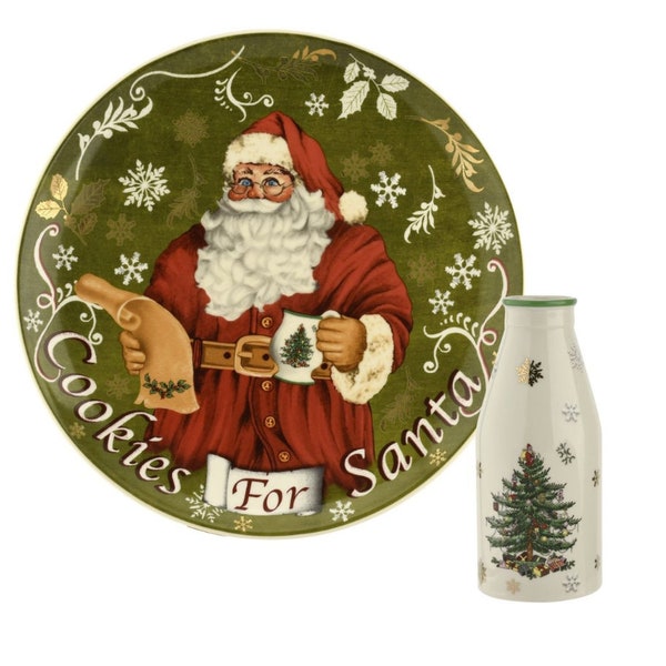 Santa Cookie Plate - Etsy