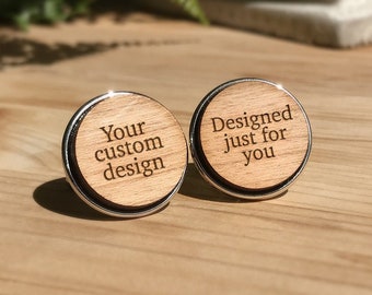 Wooden Accessories Company Wooden Tie Clips with Laser Engraved St Vincent and The Grenadines Design Cherry Wood Tie Bar Engraved in The USA