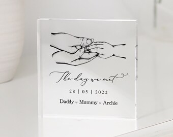 Personalised New Family Gift, Mother's Day Gift, New Baby Gift, New Baby Hands Gift, New Mother Gifts, Family Hands Gift, Father's Day Gift