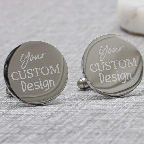 Personalised Engraved Bride to Groom Cufflinks Custom Wedding Etsy UK