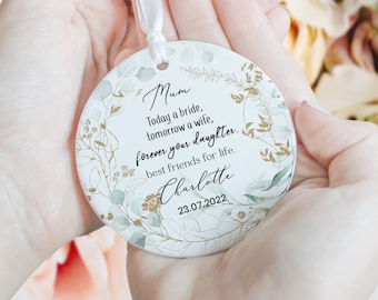 Personalised Mother of the Bride Keepsake Gift, Wedding Ornament Gift, Mother of the Bride Gift, Wedding Gifts, Mother of the Bride Keepsaek